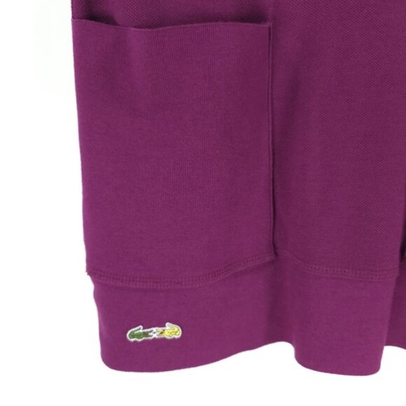 LACOSTE + MALANDRINO Peru Made 🇵🇪 Cowl Nk Short Sleeve Jersey Tunic Dress Sz M - Picture 9 of 11